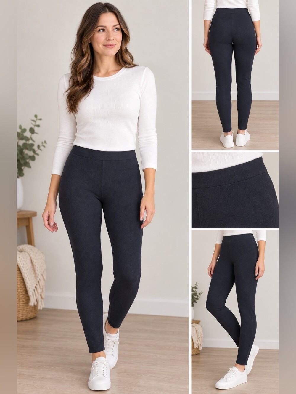 White House Black Market Black Stretch Leggings
